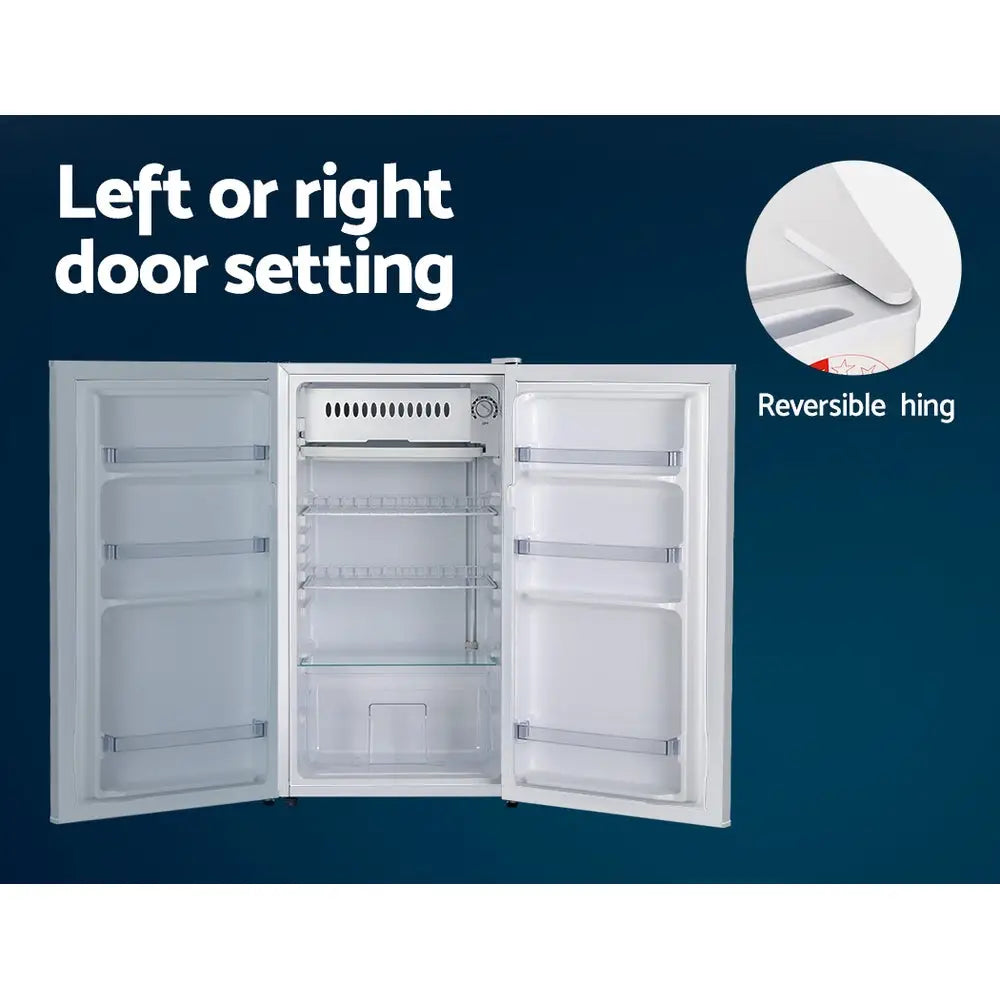 Devanti 95L Bar Fridge White - Appliances > Kitchen Appliances