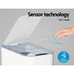 Devanti 9L Motion Sensor Bin Rubbish Automatic White - Home & Garden > Kitchen Bins