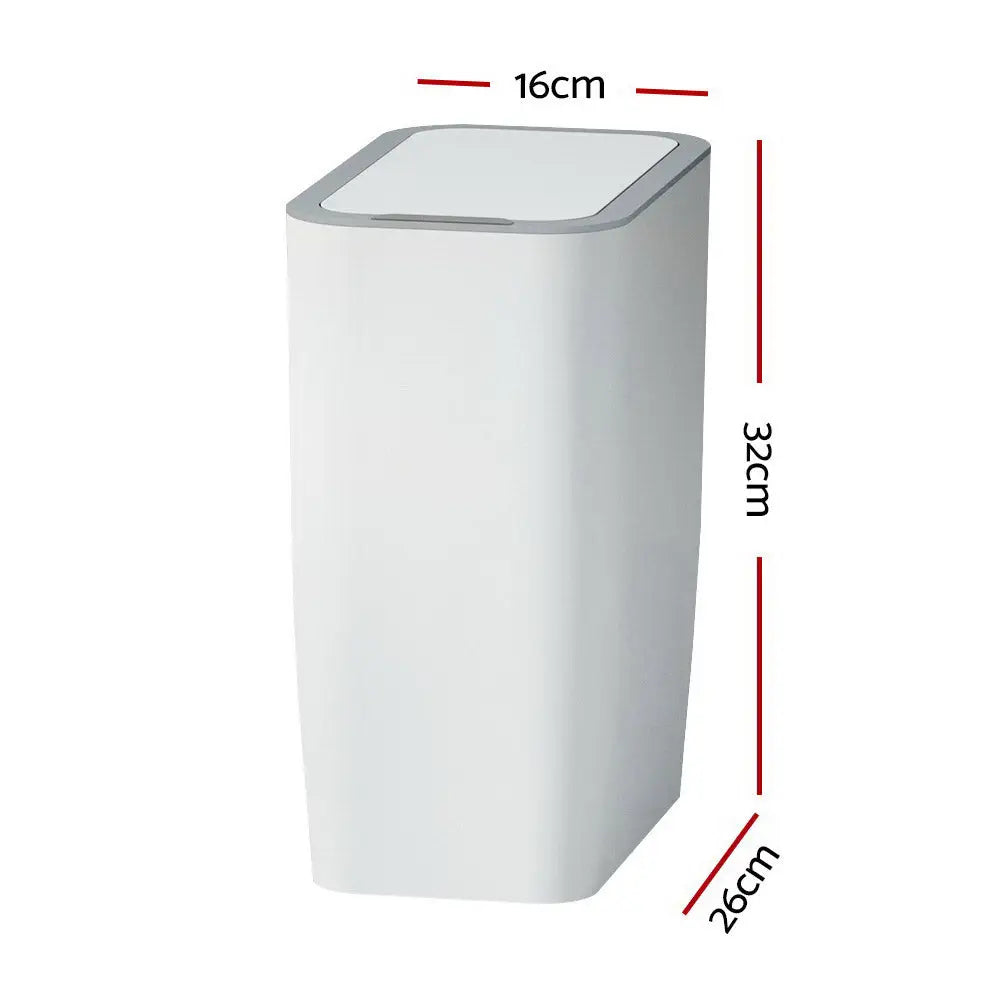 Devanti 9L Motion Sensor Bin Rubbish Automatic White - Home & Garden > Kitchen Bins