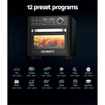 Devanti Air Fryer 15L LCD Fryers Oven - Appliances > Kitchen Appliances