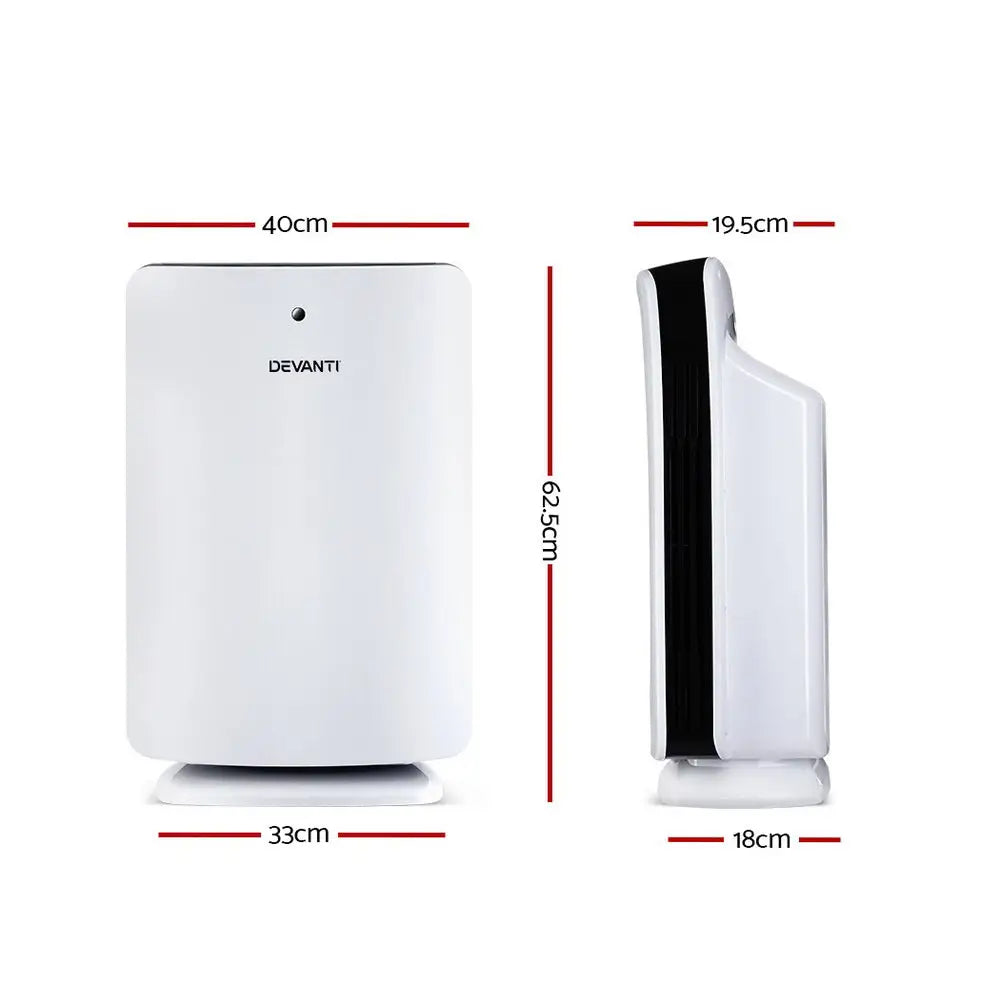Devanti Air Purifier 3 Stage HEPA Filter - Appliances > Appliances Others