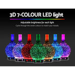 Devanti Aroma Diffuser Aromatherapy 3D Glass 100ml - Appliances > Aroma Diffusers & Humidifiers