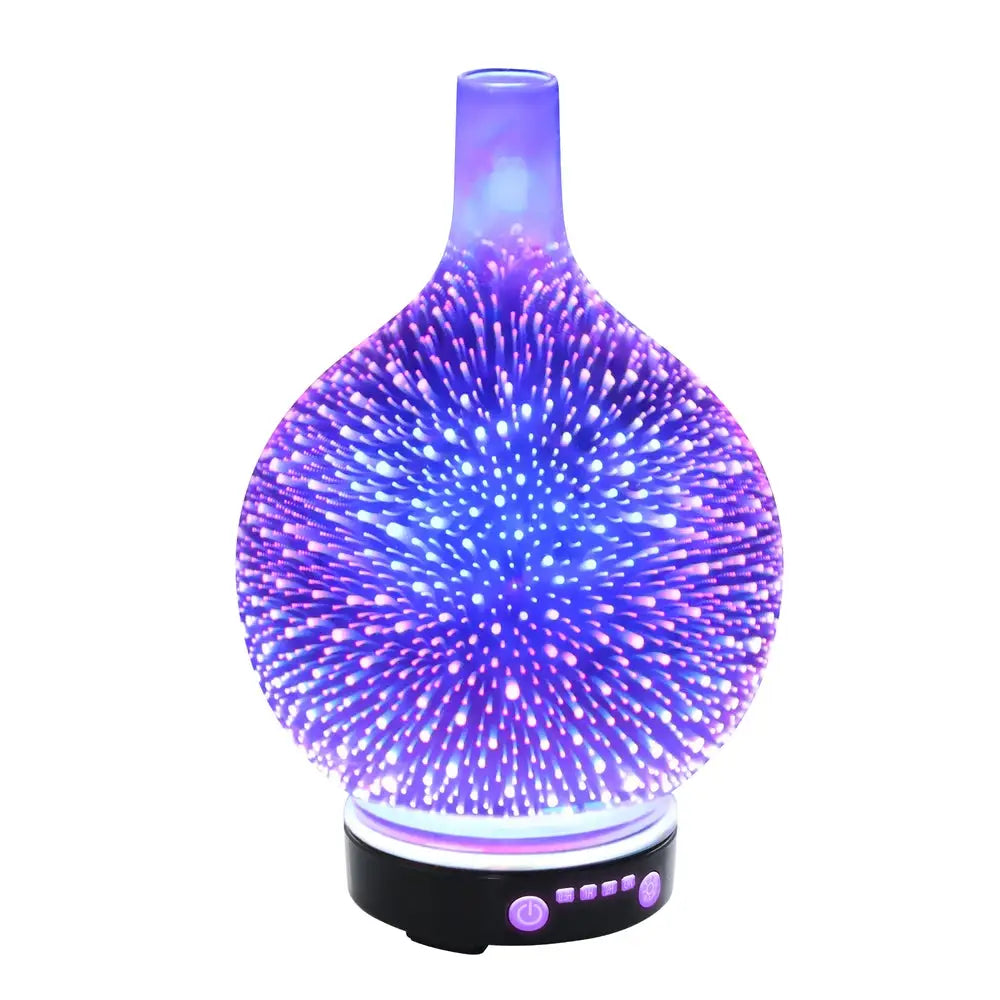 Devanti Aroma Diffuser Aromatherapy 3D Glass 100ml - Appliances > Aroma Diffusers & Humidifiers