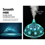 Devanti Aroma Diffuser Aromatherapy 3D Glass 400ml - Appliances > Aroma Diffusers & Humidifiers