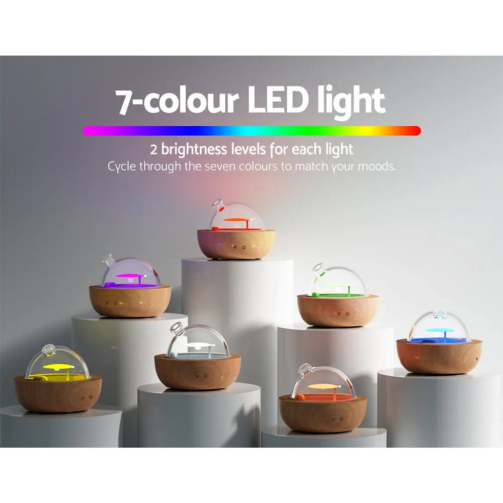 Devanti Aroma Diffuser Aromatherapy Glass 200ml - Appliances > Aroma Diffusers & Humidifiers