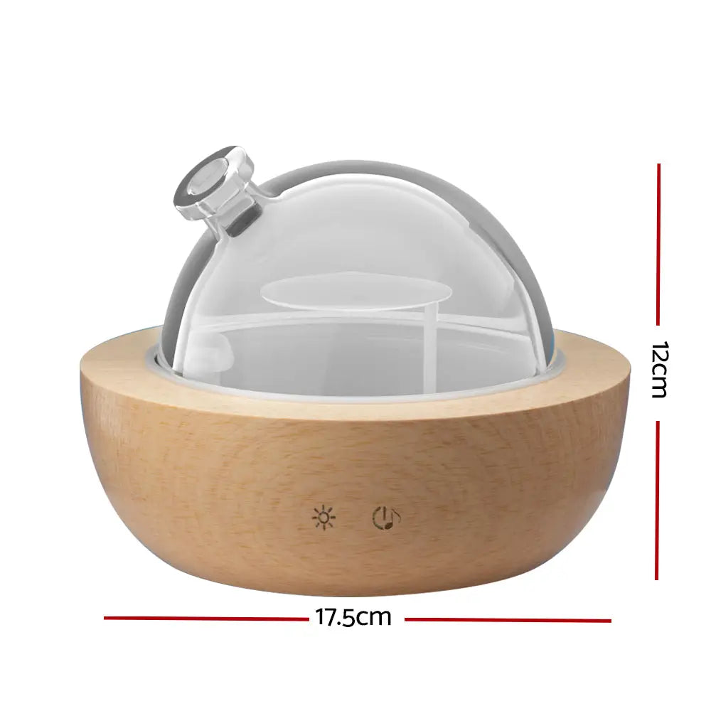 Devanti Aroma Diffuser Aromatherapy Glass 200ml - Appliances > Aroma Diffusers & Humidifiers
