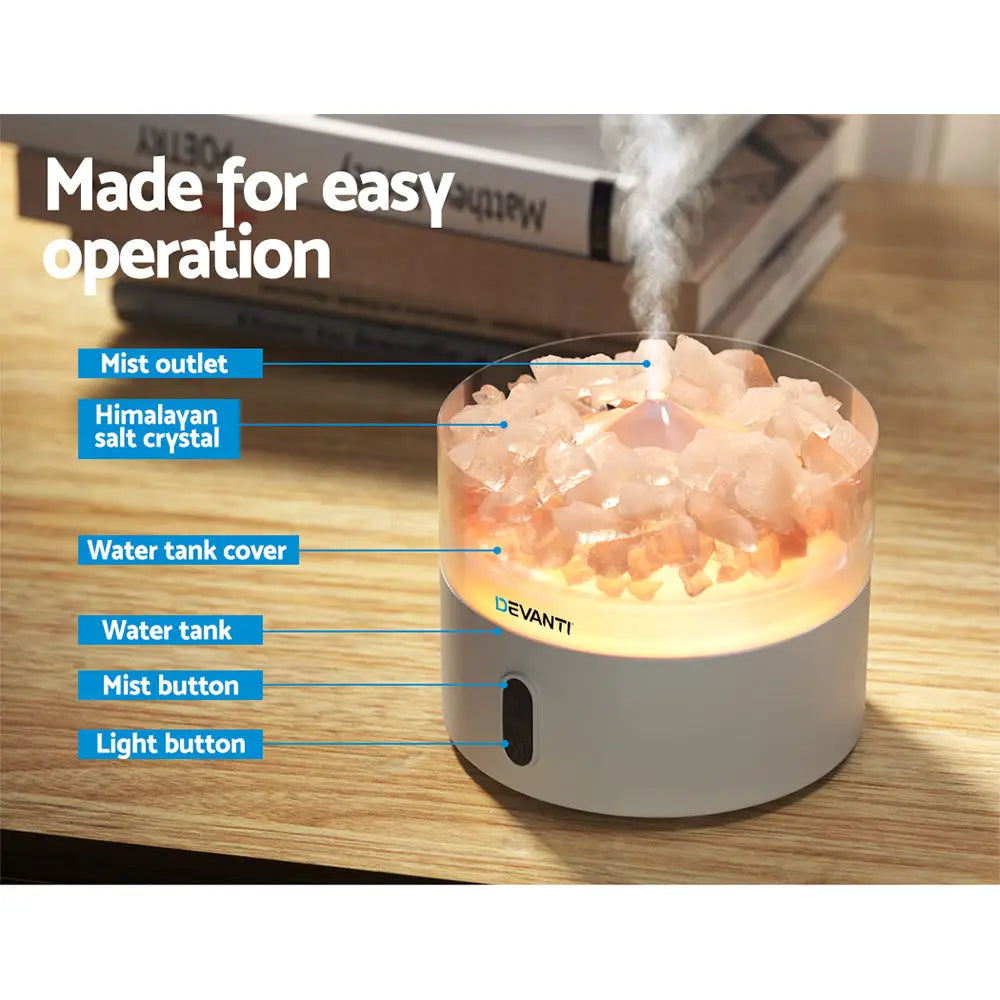 Devanti Aroma Diffuser Aromatherapy Humidifier 220ml - Appliances > Aroma Diffusers & Humidifiers