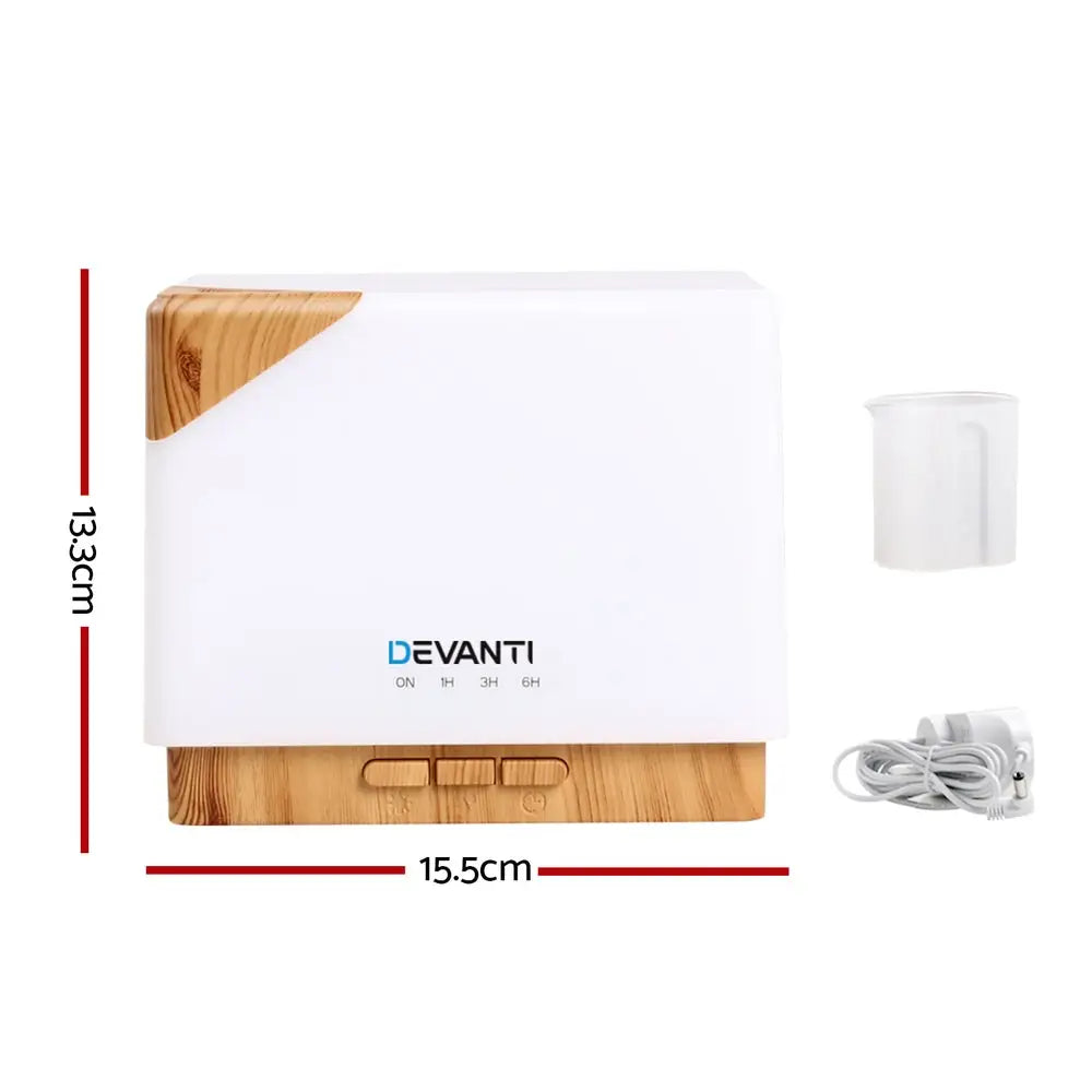 Devanti Aroma Diffuser Aromatherapy Humidifier 600ml - Appliances > Aroma Diffusers & Humidifiers