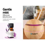 Devanti Aroma Diffuser Aromatherapy Light Wood 130ml - Appliances > Aroma Diffusers & Humidifiers