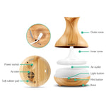 Devanti Aroma Diffuser Aromatherapy Light Wood 400ml - Appliances > Aroma Diffusers & Humidifiers