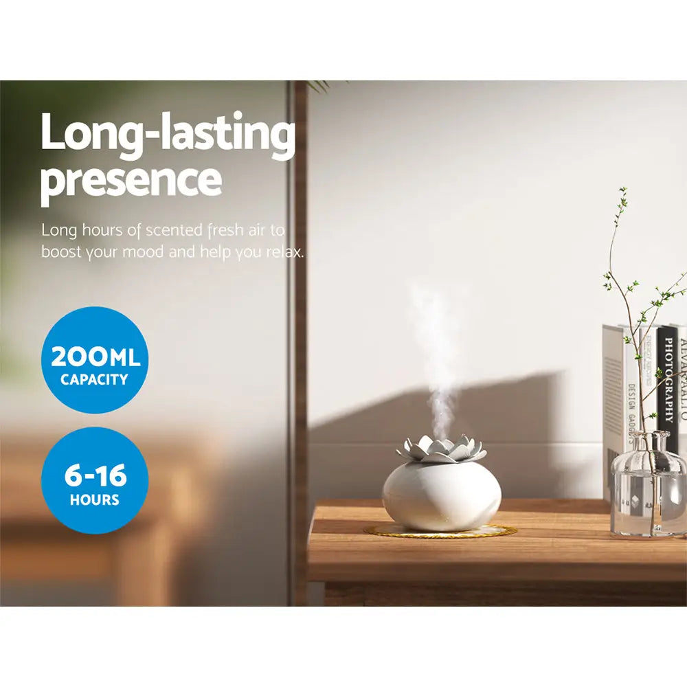 Devanti Aroma Diffuser Aromatherapy Lotus 200ml - Appliances > Aroma Diffusers & Humidifiers