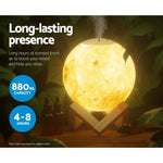 Devanti Aroma Diffuser Aromatherapy Moon Lamp 880ml - Appliances > Aroma Diffusers & Humidifiers