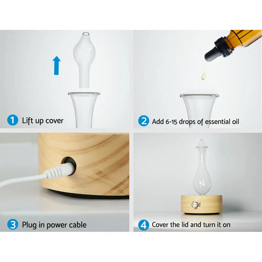 Devanti Aroma Diffuser Aromatherapy Waterless - Appliances > Aroma Diffusers & Humidifiers