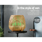 Devanti Aroma Diffuser Aromatherapy Wood Grain 400ml - Appliances > Aroma Diffusers & Humidifiers