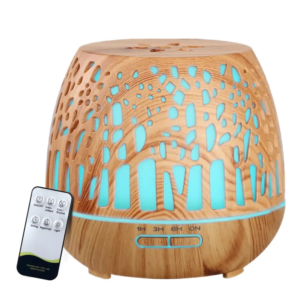 Devanti Aroma Diffuser Aromatherapy Wood Grain 400ml - Appliances > Aroma Diffusers & Humidifiers
