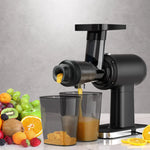 Devanti Cold Press Slow Juicer Fruit Juice Extractor 160W Black - Appliances > Kitchen Appliances