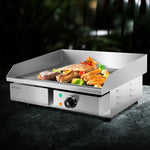 Devanti Commercial Electric Griddle 55cm BBQ Grill Plate 3000W - Appliances > Kitchen Appliances