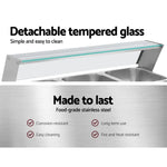 Devanti Commercial Food Warmer Bain Marie 3 Electric Buffet Pans - Appliances > Kitchen Appliances > Food Warmers &