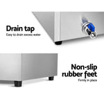 Devanti Commercial Food Warmer Bain Marie 3 Electric Buffet Pans - Appliances > Kitchen Appliances > Food Warmers &