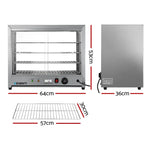 Devanti Commercial Food Warmer Hot Display Showcase 64cm - Appliances > Appliances Others