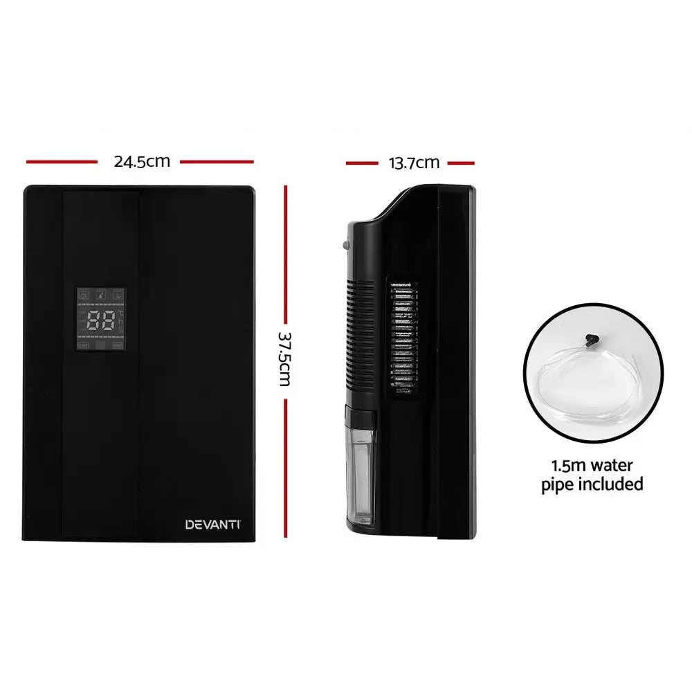 Devanti Dehumidifier 2L Air Purifier Black - Appliances > Aroma Diffusers & Humidifiers