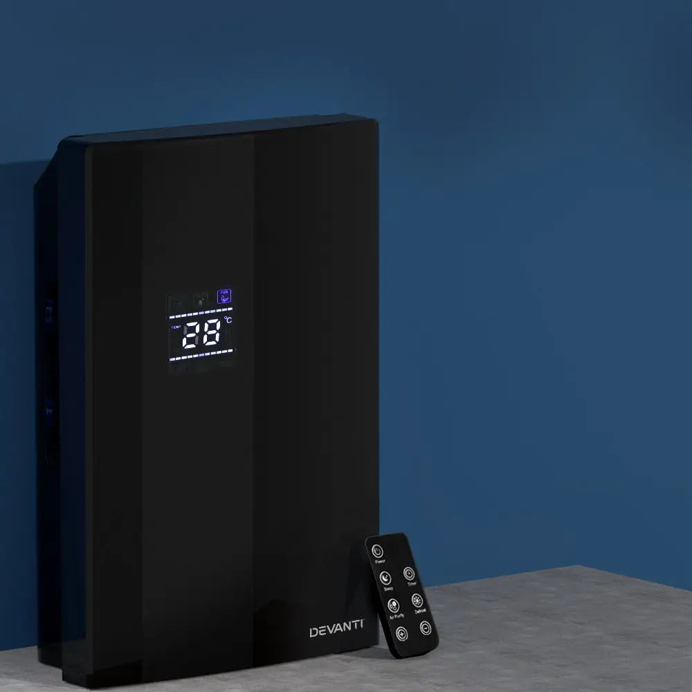 Devanti Dehumidifier 2L Air Purifier Black - Appliances > Aroma Diffusers & Humidifiers