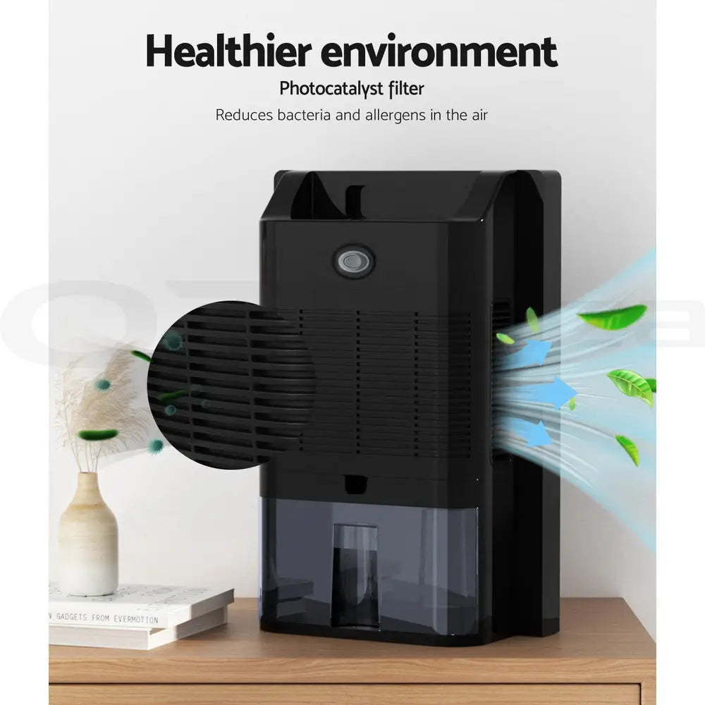Devanti Dehumidifier 2L Air Purifier Black - Appliances > Aroma Diffusers & Humidifiers