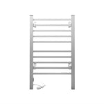 Devanti Electric Heated Towel Rail Rack 10 Bars Freestanding Clothes Dry Warmer - Home & Garden > Bathroom Accessories