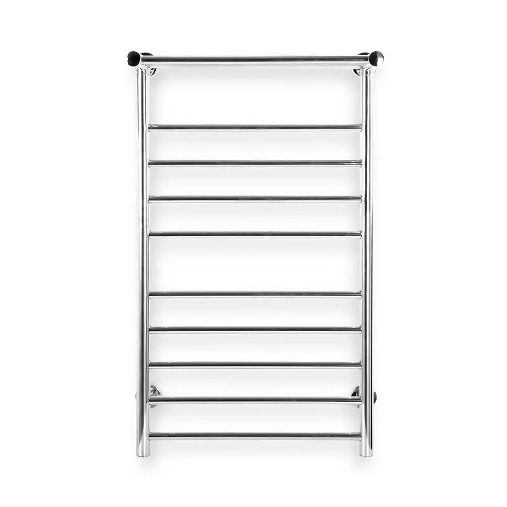 Devanti Electric Heated Towel Rail Rack 14 Bars Wall Mounted Clothes Dry Warmer - Home & Garden > Laundry & Cleaning >