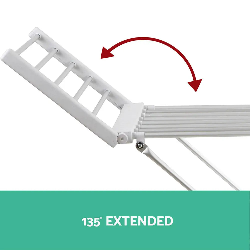 Devanti Electric Heated Towel Rail Rack 18 Bars Freestanding Clothes Dry Warmer - Home & Garden > DIY