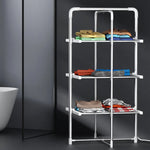 Devanti Electric Heated Towel Rail Rack 30 Bars Foldable Clothes Dry Warmer - Home & Garden > Bathroom Accessories