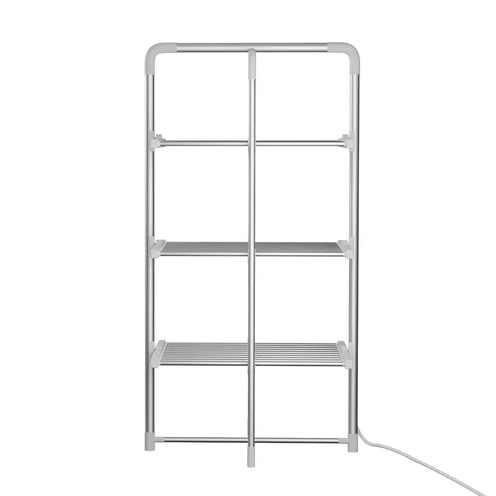 Devanti Electric Heated Towel Rail Rack 30 Bars Foldable Clothes Dry Warmer - Home & Garden > Bathroom Accessories