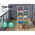 Devanti Electric Heated Towel Rail Rack 30 Bars Foldable Clothes Dry Warmer - Home & Garden > Bathroom Accessories