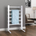 Devanti Electric Heated Towel Rail Rack 6 Bars Freestanding Clothes Dry Warmer - Home & Garden > Laundry & Cleaning >