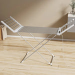 Devanti Foldable Electric Heated Towel Rail Rack with 24H Timer - Home & Garden > Laundry & Cleaning > Drying Racks &