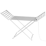 Devanti Foldable Electric Heated Towel Rail Rack with 24H Timer - Home & Garden > Laundry & Cleaning > Drying Racks &