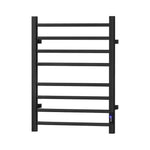 Devanti Heated Towel Rail 8 Square Bars with Timer Electric Heater Warmer Rack - Home & Garden > Bathroom Accessories >