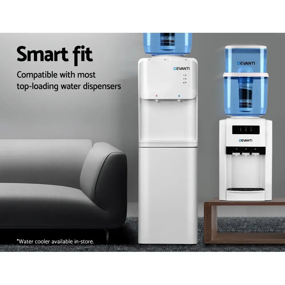 Devanti Water Cooler Dispenser 22L Filter Bottle - Appliances > Kitchen Appliances > Water Dispensers
