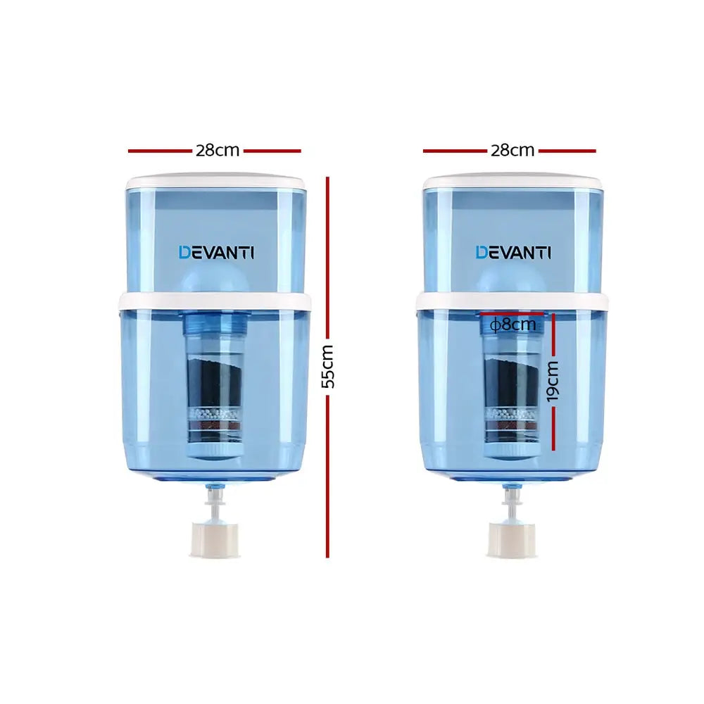 Devanti Water Cooler Dispenser 22L Filter Bottle - Appliances > Kitchen Appliances > Water Dispensers