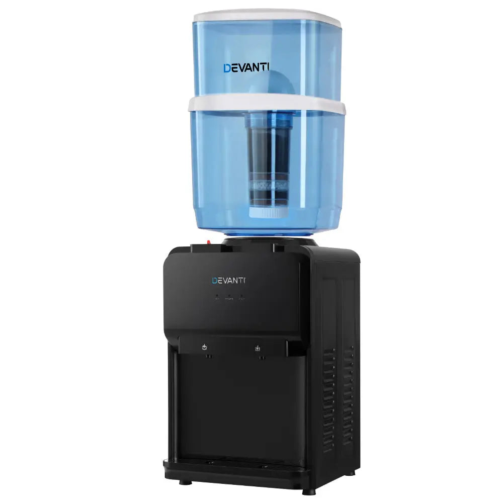 Devanti Water Cooler Dispenser Bench Top 22L Black - Appliances > Kitchen Appliances > Water Dispensers