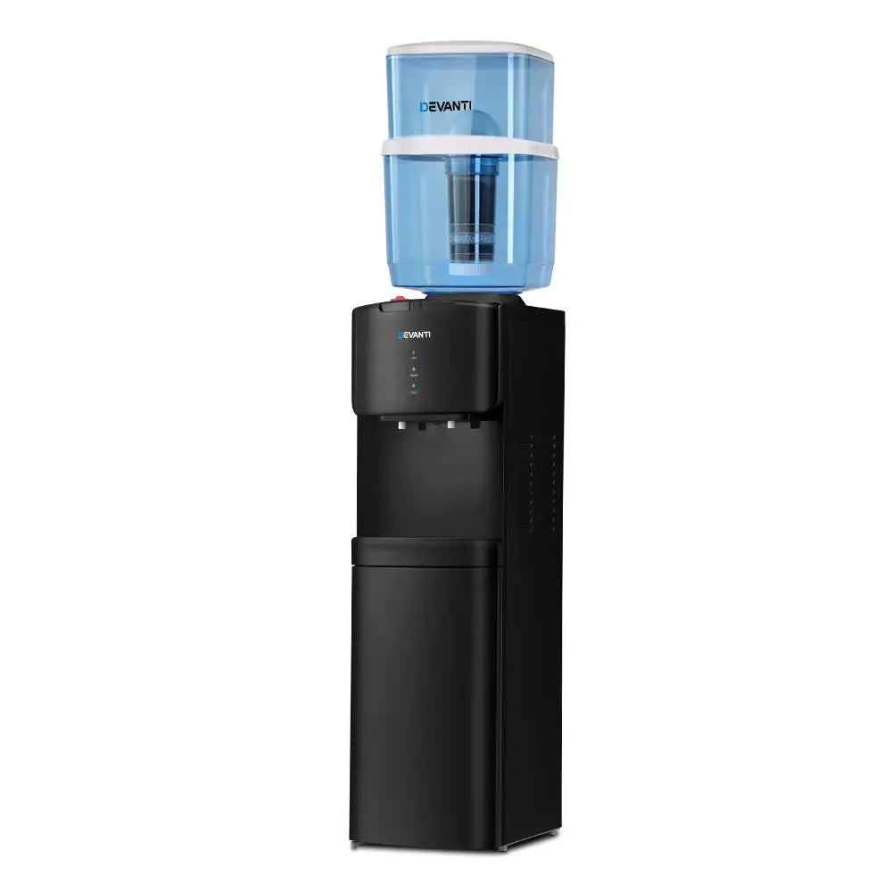 Devanti Water Cooler Dispenser Stand 22L Bottle Black - Appliances > Kitchen Appliances > Water Dispensers