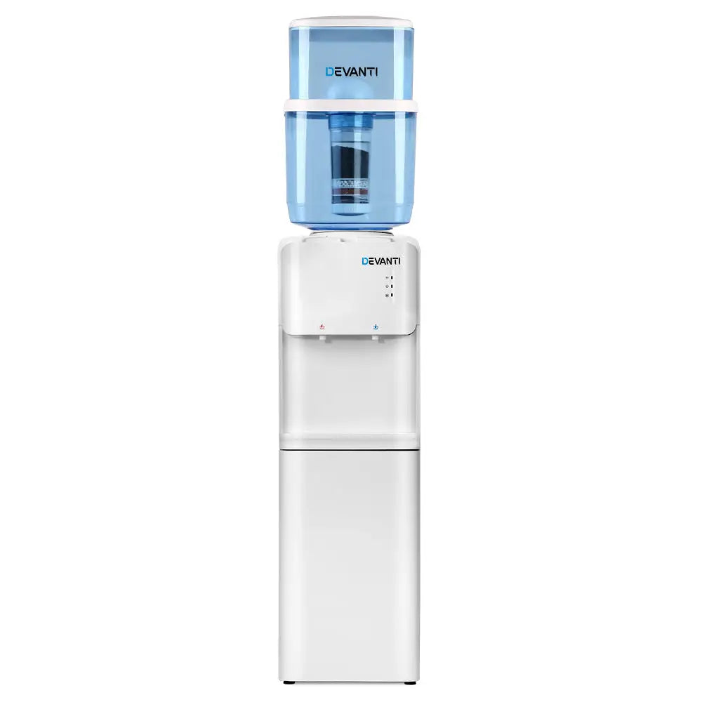 Devanti Water Cooler Dispenser Stand 22L Bottle White - Appliances > Kitchen Appliances > Water Dispensers