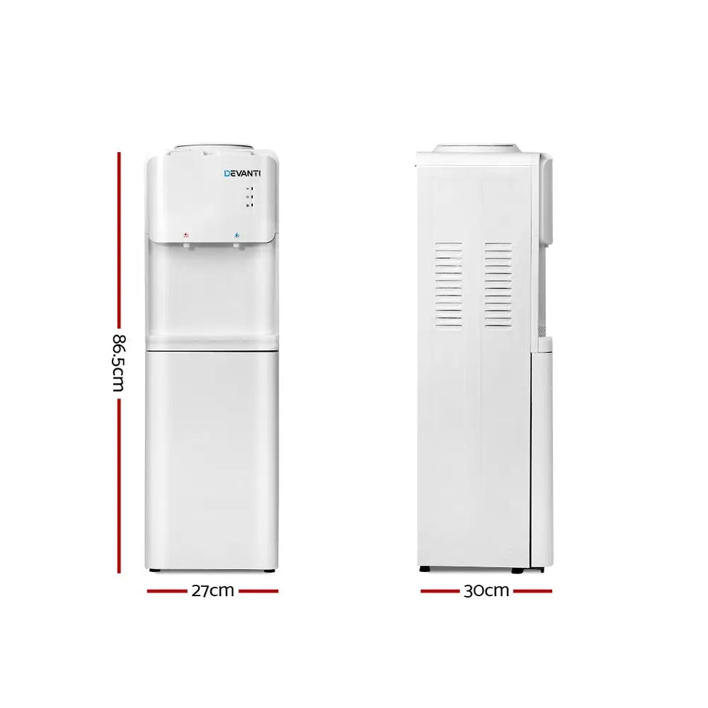 Devanti Water Cooler Dispenser Stand White - Appliances > Kitchen Appliances > Water Dispensers