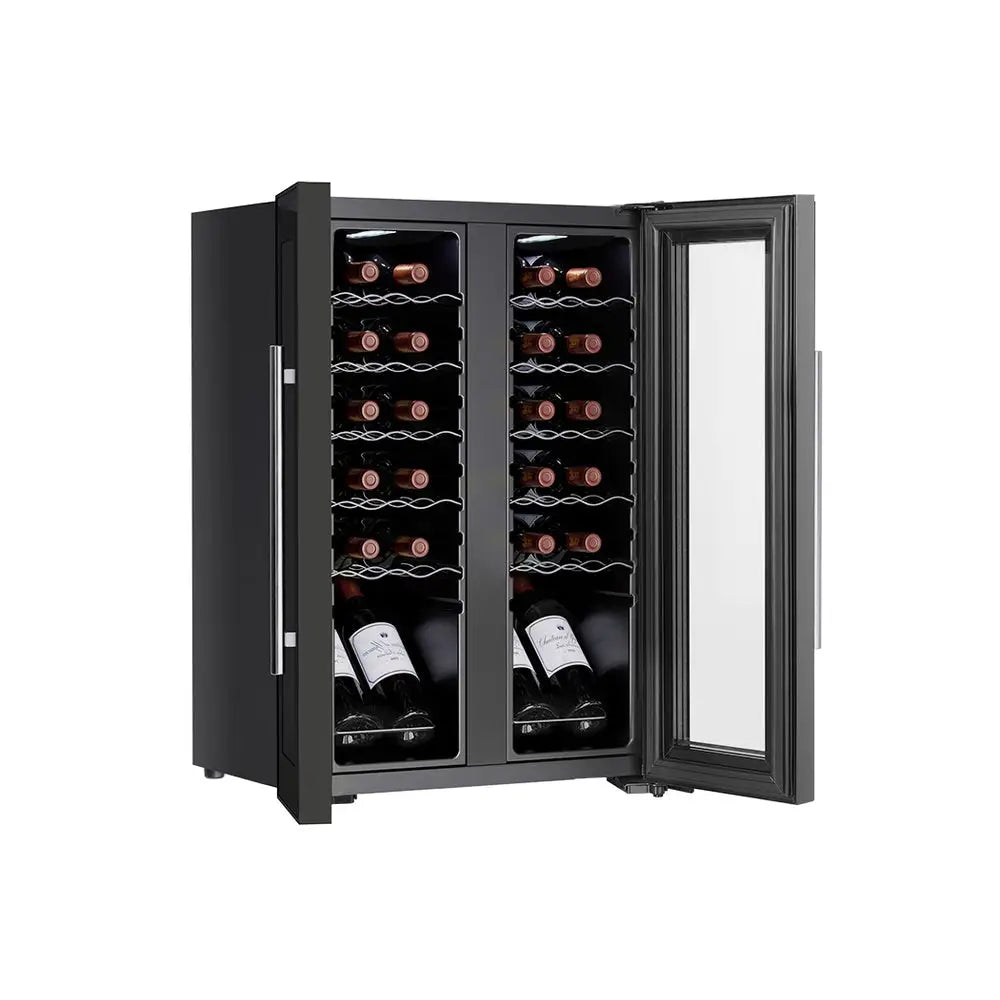 Devanti Wine Cooler Fridge Dual Zone 24 Bottles - Appliances > Kitchen Appliances