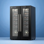 Devanti Wine Cooler Fridge Dual Zone 24 Bottles - Appliances > Kitchen Appliances