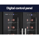 Devanti Wine Cooler Fridge Dual Zone 24 Bottles - Appliances > Kitchen Appliances
