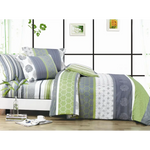 Dexter Double Size Duvet Quilt Cover Set - Home & Garden > Bedding > Duvet Covers