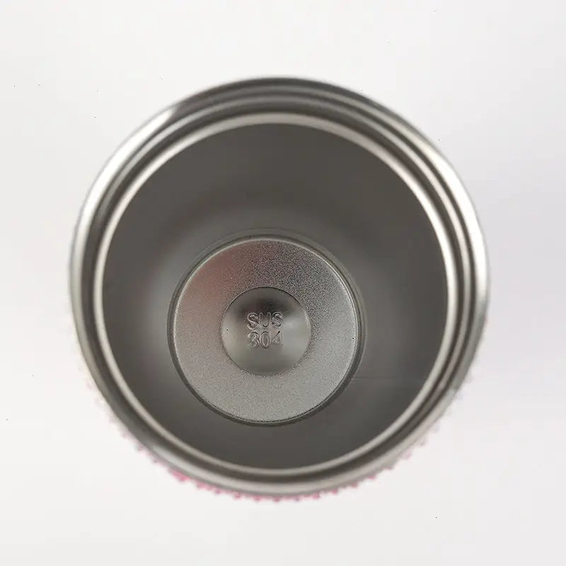 Diamond-Inlaid Insulated 304 Stainless Steel Cup with Straw - Double-Walled Rhinestone Coffee Mug Gift Cup