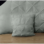 Diamond Pintuck Premium Ultra Soft Cushion Covers 2-Pack - Grey - Home & Garden > Bedding