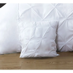 Diamond Pintuck Premium Ultra Soft Cushion Covers 2-Pack - White - Home & Garden > Bedding